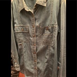 Ralph Lauren Jean Co. Denim shirt. Size 1X.
